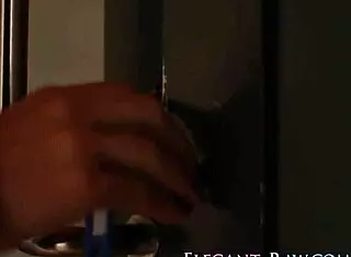 Classy European slut secretly toys her intimate holes in glamour solo