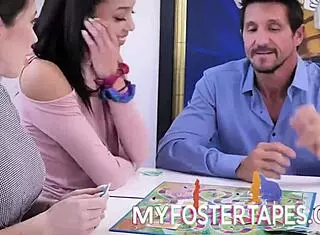 alexis tae joins bianca burke and husband for foster threesome riding and doggystyle sex tape