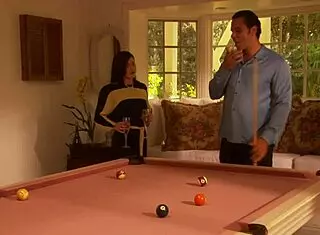 gentlemen start pool game but end deep in her tight butthole?