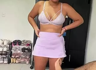 boss gives day off but i squat on his monster cock instead