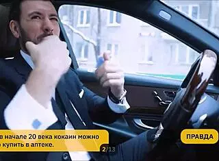 hot russian milf plays slutty taxi game, horny public pickup fuck 🚕😈