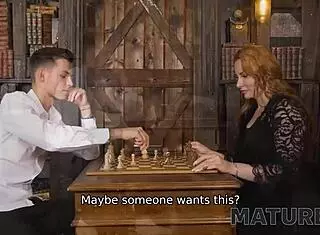 Mature4K Redhead Cougar Rides Winner Cowgirl Stockings Prize