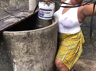 massive natural tits bbw bitch bends over for hardcore outdoor pounding