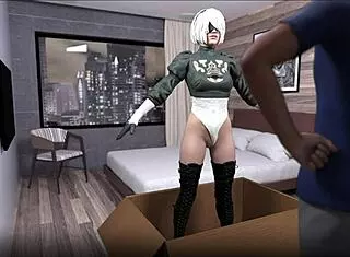 type 2b android slut rides cowgirl anal creampie squirting doggy boobs