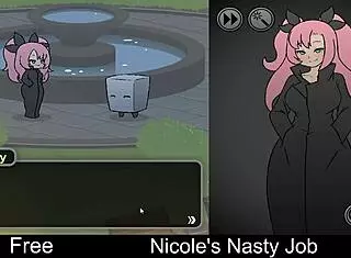 nicole plays her nasty interactive erotic game turning super dirty