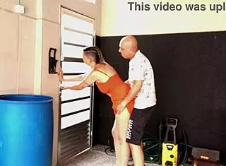 Trapped with innocent stepmom in basement leads to doggystyle pounding?