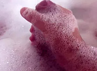 I Rub Clit Hard in Bubble Bath Masturbating to Orgasm Homemade Solo!