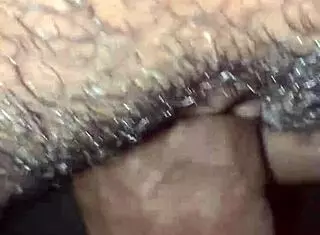 Homemade Ebony Pussy Dripping Wet Closeup Ripped Clothes Monster Cock Pov