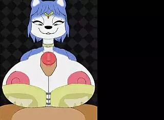 Krystal Titty Fucks Fox McCloud's Monster Cock!