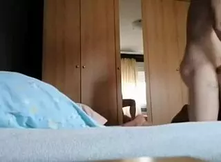 Wife cheats doggystyle with boyfriend while hubby watches!