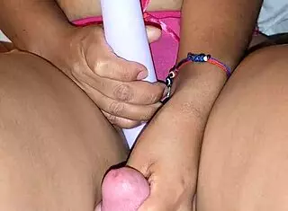 latina milf couple rips clothes in bedroom ends with cum on ass