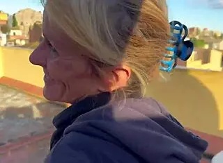 Neighbor blowjob in laundry cums in mouth 😍 accidental homemade sex!