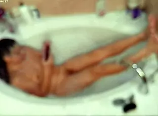 Solo Asian Boy's Steamy Bubble Bath Foot Fetish Fun!