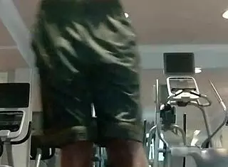 Skinny athletic teacher dorm workout turns into sexy homemade fun