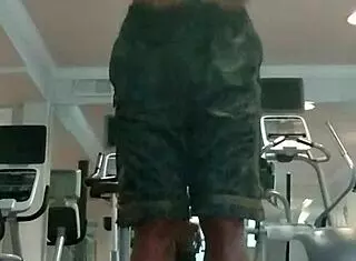 Skinny athletic teacher dorm workout turns into sexy homemade fun