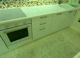 Submissive Blonde Teen Fucked Rough Bent Over Kitchen Counter