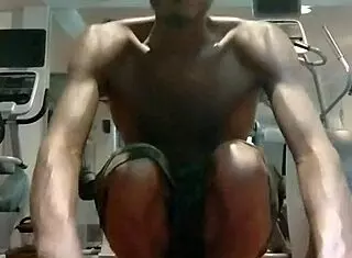 Skinny athletic teacher dorm workout turns into sexy homemade fun