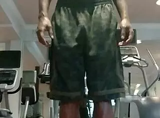 Skinny athletic teacher dorm workout turns into sexy homemade fun