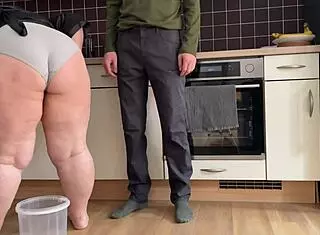 stepmom's saggy tits wet hairy pussy bent over doggystyle knows my panty fetish weakness