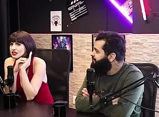 Lady Snow and Lord Kenobi's hottest sensual casting moments part 1 on sheer red.