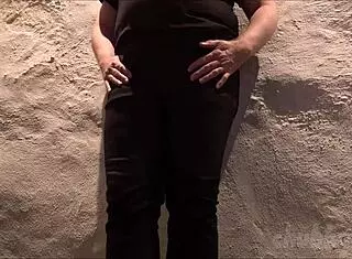 chubbykaot flashes shaved pussy edging close-up at work office again