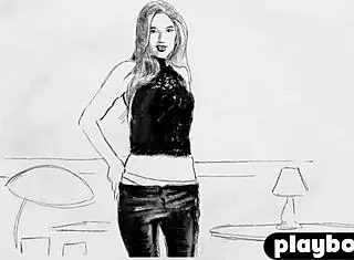 lingerie-clad brunette milf strips slowly teasing her petite curves bare