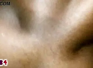 Oiled African Elina Bent Over for Byron's BBC Creampie