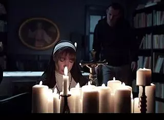 russian redhead nun sata jones turned into dripping cum doll in blasphemous freeze time pounding