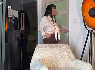 oiled mature bbw hairy pussy dildo play private homemade tease