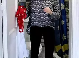 i spied on granny maria in toilet then joi explosion