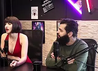 Lady Snow and Lord Kenobi's hottest sensual casting moments part 1 on sheer red.