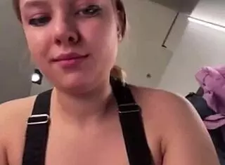 horny 18yo teen masturbates cute big ass natural tits changing room outdoor public