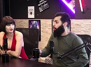 Lady Snow and Lord Kenobi's hottest sensual casting moments part 1 on sheer red.