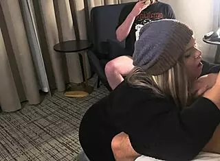 First Big Cock Cuckold Deepthroats Curvy Blonde Wife