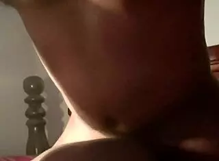 he cums on my ebony ass while i'm belly down doggystyle