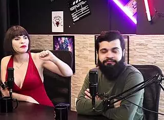 Lady Snow and Lord Kenobi's hottest sensual casting moments part 1 on sheer red.