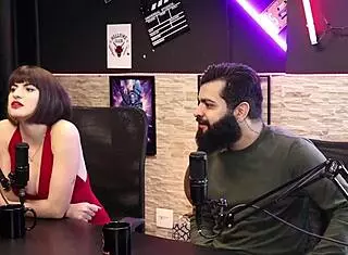 Lady Snow and Lord Kenobi's hottest sensual casting moments part 1 on sheer red.