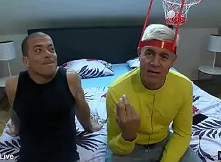 football fans ready for ffm threesome with your huge cock stepson pounding shaved pussies doggystyle?