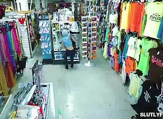 lp officer pounds sarah banks' ebony pussy at work