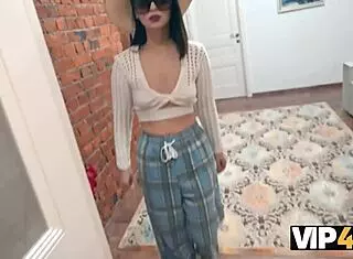 debtor's shaved tight pussy and asshole pay off with all holes stuffed