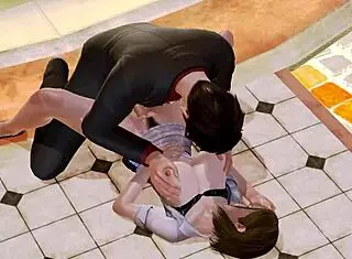 boss punishes maid with monster cock pounding in hentai 3d anime