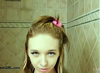 that radiant teen blonde just stepped out of the shower looking so damn inviting