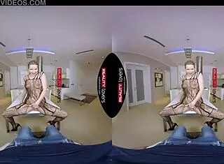 Fishnet Mommy Slut Deepthroats in Reality POV Fuck