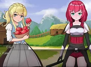 elise's juicy apples bounce in slave lord realms bondage gameplay fantasy