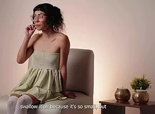 cindy luna's first anal casting with tight pussy gaping