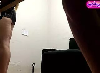 Hidden camera catches computer technician filming client sol megan fire dancing in lingerie backstage part 02