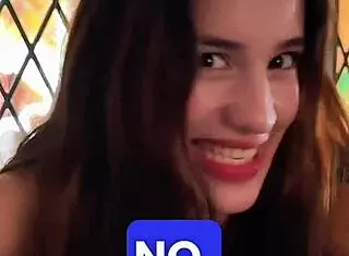 Busty Petite Latina Gags on Balls and Cock!