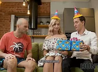 Hunt4k boyfriend profits watching girlfriend fuck old man for cash