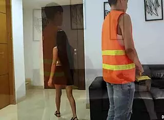 boss won't know i'm pounding his stepdaughter's tight pussy doggystyle