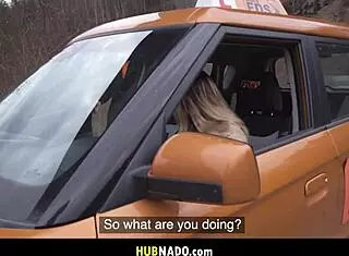 Mia Brown's Driving Lesson Turns Into Rough Car Deepthroat